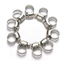 10PCS CARS MOTORCYCLE FUEL LINE JUBILEE HOSE CLAMP PETROL PIPE CLIPS 8-12mm CCC