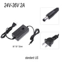 AC to DC Adapter 24-36V 2A Adjustable Power Supply Speed Controller(US)