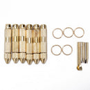 5pcs easy carry outdoor camping brass toothpick multi-functional ear tools LJ