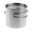 2pcs Stainless Steel Camping Cup Pot Bowl for Camping, Backpacking and Outdoors