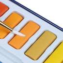 24 Colors Portable Tin Box Solid Watercolor Paints Set For Artist School St