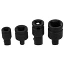 4pcs 1/2inch/1/4inch to 3/8inch Drive Impact Wrench Socket Adapter Converte