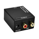 Optical Digital Stereo SPDIF Toslink Coaxial Signal to Analog Adapter (A)