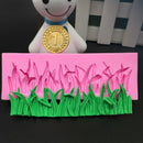 Silicone Grass Fondant Mould Cake Decorating Sugar Craft Baking Pink Mold Dgyj