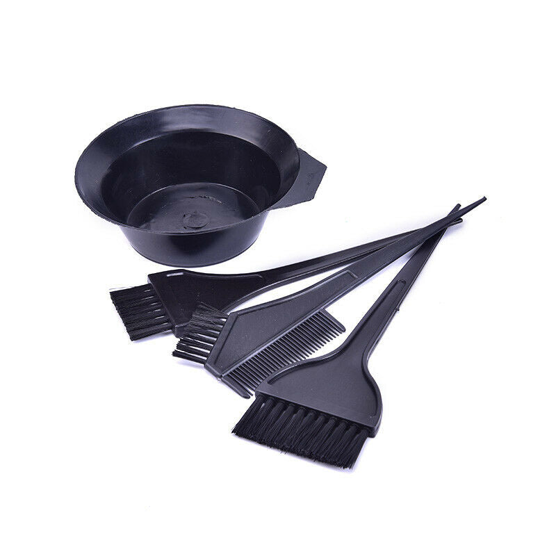 Hair Color Dye Bowl Comb Brushes Tool Kit Set Tint Coloring Dye Bowl Comb Bru Kw
