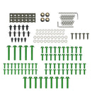 Bolt Kit Motorcycle Windscreen Hardware Fastener Clips Screws Green