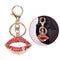 1PC Hot Key Chain Lipstick Keyring Purse Bag Crystal Charm Pendant Necklace Gi_