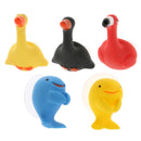 Cute Cartoon Animal Shape Toothbrush Holder Towel Rail Hooks Red Flamingo