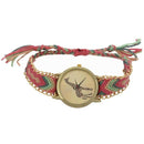 woman National Wind Weave DIY giraffe Bracelet Watch 1