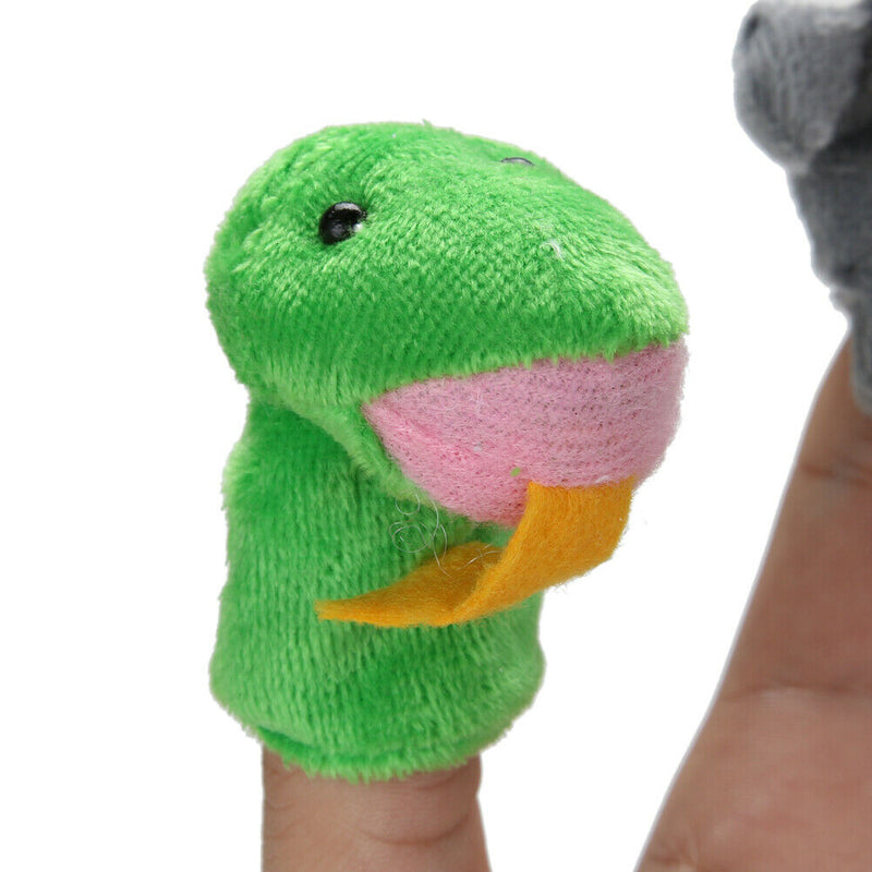 Chinese Zodiac 12 Animals Finger Puppets Plush Toys Kids Baby Play Toys A