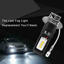 2Pcs H3 High Power CSP-6 LED 6500K White Fog Driving Light Bulbs Practical N7P9