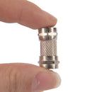 2pcs F type male plug connector socket to RF coax TV aerial female RF adapt Nt