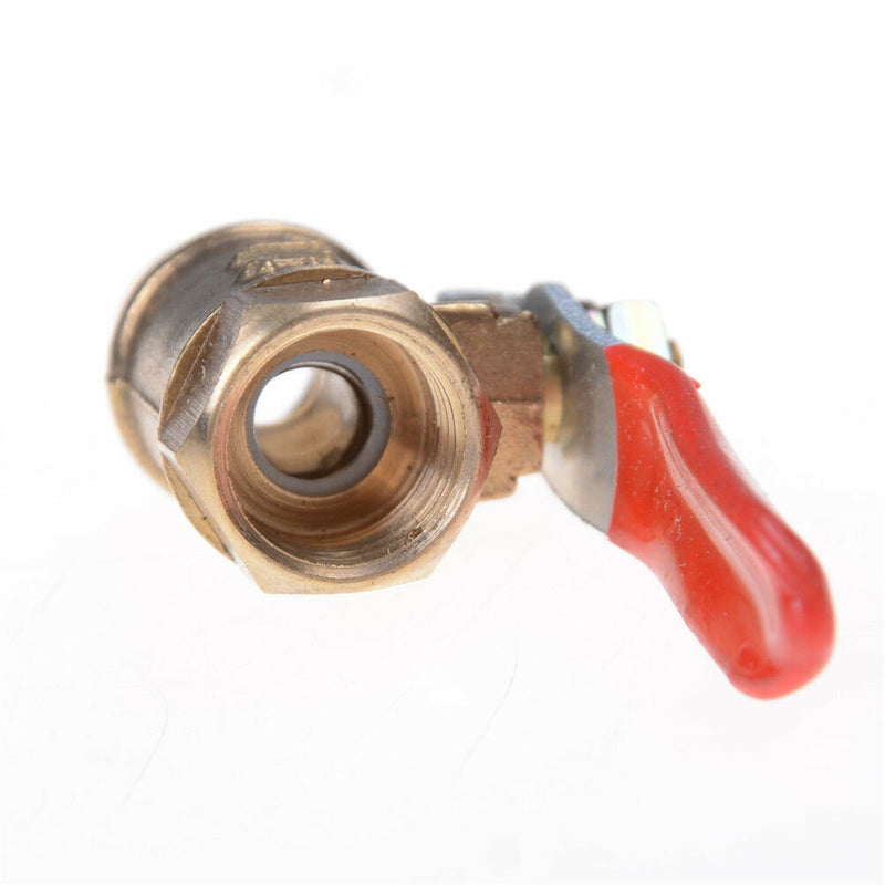 1/4'' M/F Full Port Inline Brass Water Air Gas Fuel Line Shut-off Ball Valve  Bt