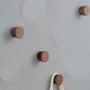 3 Wall Hooks Coat Wall-Mounted Wood Peg Clothes Hat Towel Bag Robe Single R