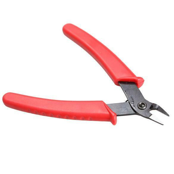 Mini 5 Inch Electrical Crimping Plier Snip Cutter Hand Tool Red Handle A