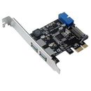 2X(Pci-E To Usb3.0 Expansion Card Pci Express Adapter Converter Card Front