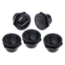 5pcs Black RV Marine Yacht Round Air Vent