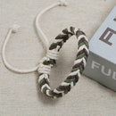 DIY Handmade Weave Rope Bracelet Colorful Ethnic Bangles Jewelry (Style 4) A