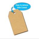 300Pcs Blank Kraft Stickers for Company Giveaway & Birthday Party Favors -
