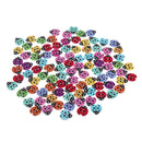 100Pcs 2 Holes Wood Ladybug Handmade Wooden Buttons Sewing Scrapbooking DIY