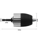 1PC 1.5-13mm Electric Hammer Keyless Drill Chucks with Hexagon Handle Thread Rod