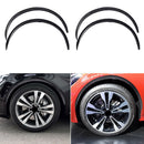 4PCS Car Wheel Eyebrow Arch Trim Lips Fender Flares Protector Carbon Fiber 730mm