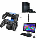 PS4 Controller Micro Dual Controller Holder Charger 2 USB Handle Fast Charg Ew