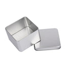 5Pcs Small Square Tin Boxes Metal Storage Case Jewellery Keys Coins Gift Box