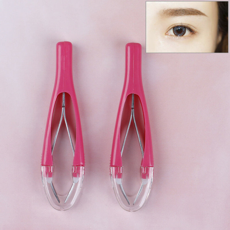 Matically retractable non-slip cosmetic eyebrow tweezers hair removal M&O FT