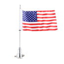 American USA Flag With 15inch Pole Bolts For Motorcycle Bike  XL883