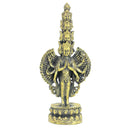 8cm Copper Buddha Avalokitesvara Sculpture Ornament Home Bedroom Decoration