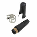 Black Plastic B Flat Clarinet Mouthpiece & Cap Clamp Woodwind Instruments S1W9