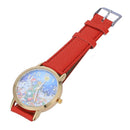 Christmas Pattern Analog Quartz Vogue Watches Leather Analog Quartz Wristwa
