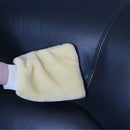 Lambswool Car Cleaning Wash Glove Duster Mitt Polishing Wax Washing Brush Kit