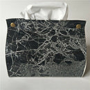 Marble Pattern Tissue Box Pu Leather Home Car Napkin Paper Container Paper  M6W6