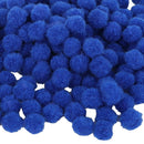 200Pcs Vibrant Colours Fluffy Small Craft Pompoms 18mm Blue