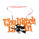 1pc Halloween Sign Pumpkin Hanging Pendant Ornament For DIY Window Door WalSEAU