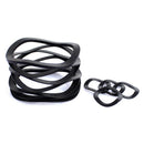 40pc M21,22,24,27~40 Wave Wavy Spring Crinkle Washer Kit Black Zinc Plated Steel