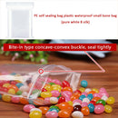 100pcs Waterproof Transparent Seal Bag Plastic Zips Shut Food Storage Bags