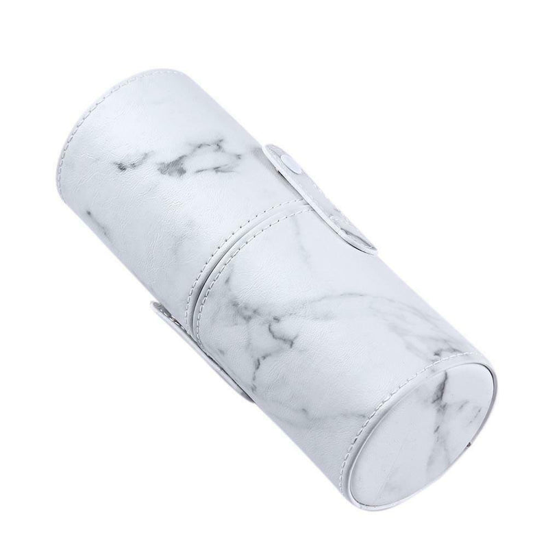 Travel PU Marbling Makeup Brushes Pen Holder Storage Cosmetic Case Box(S) A