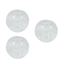 3x Dia.12cm Glass Sphere Ball Tea Light Candle Holder Voitive Candlestick