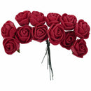 144pcs 2CM PE Rose Foam Mini Flower Bouquet Solid Color/wedding decoration