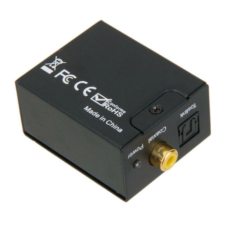 Coaxial Toslink Digital to Analog Audio Adapter Converter RCA L/R +USB Cable