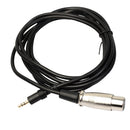 3.5mm TRS Auxiliary AUX Headphone Audio Jack Plug to XLR Adapter Cable 10FT