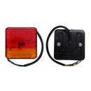 2 pieces 16 LED headlights taillights truck tractor trailer cart C4Y6