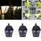 3 Pcs Solar Powered Outdoor Garden Fence Wall Light LED Outdoor Garden Lamp