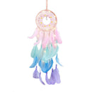 Handmade Dream Catcher Net with Feathers Beads Dreamcatcher Wind Chime Wall