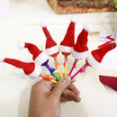 40 Pieces Mini Red Santa Claus Hats Christmas Hat for Lollipop Candy Cover,