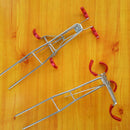 Outdoor Metal Adjustable Portable Double Pole Practical Fishing Rod Holder
