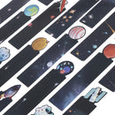 30Pcs/Set Planet Bookmark Message Card Creative Galaxy Paper Bookmark 3C